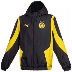 Puma BVB PREM WOV - Chaqueta hombre black/cyber yellow