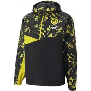 Puma BVB - Sudadera hombre black/cyber yellow