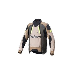 Chaqueta Alpinestars Halo Drystar Dark Khaki Sand Yellow Fluo  3204822-865