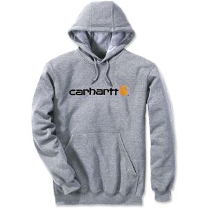 Carhartt Signature Logo Midweight Sudadera con capucha - Gris