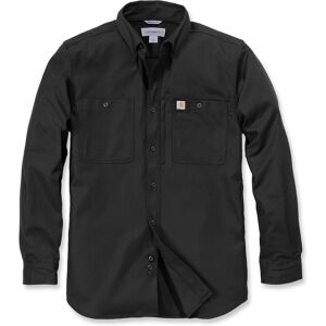 Carhartt Rugged Professional Work Camisa de manga larga - Negro (S)