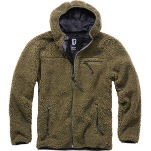 Brandit Teddyfleece Worker Chaqueta - Negro Gris (L)