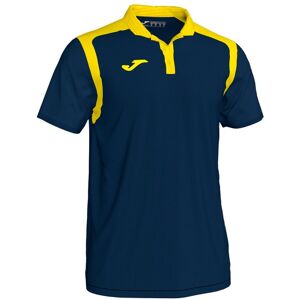 Joma - Polo Championship V m/c, Unisex, Marino-Amarillo, 6XS