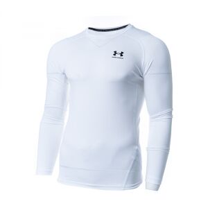 Under Armour - Camiseta HeatGear Compression LS, Hombre, White-Black, L