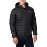 Columbia Lake 22 Down Hooded Jacket, Chaqueta negra para hombre