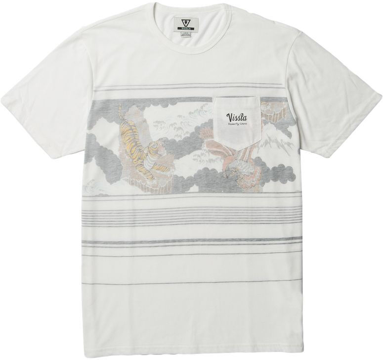 VISSLA T SUNDALAND VINTAGE WHITE HEATHER S