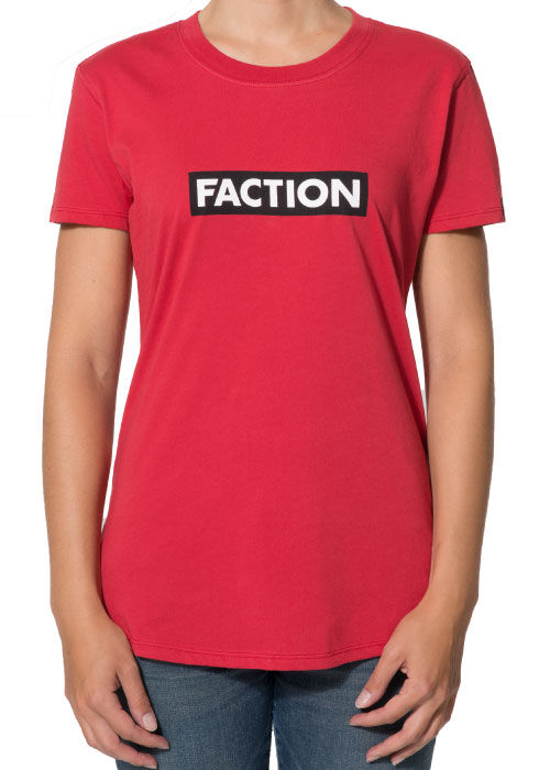 FACTION LOGO W T SHIRT RED S