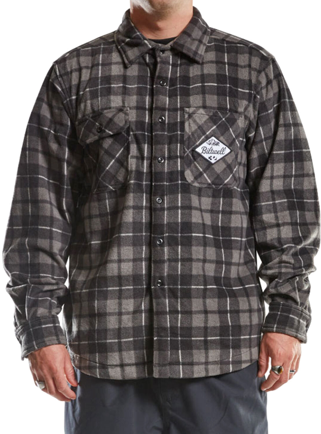 THIRTYTWO REST STOP SHIRT CHARCOAL S