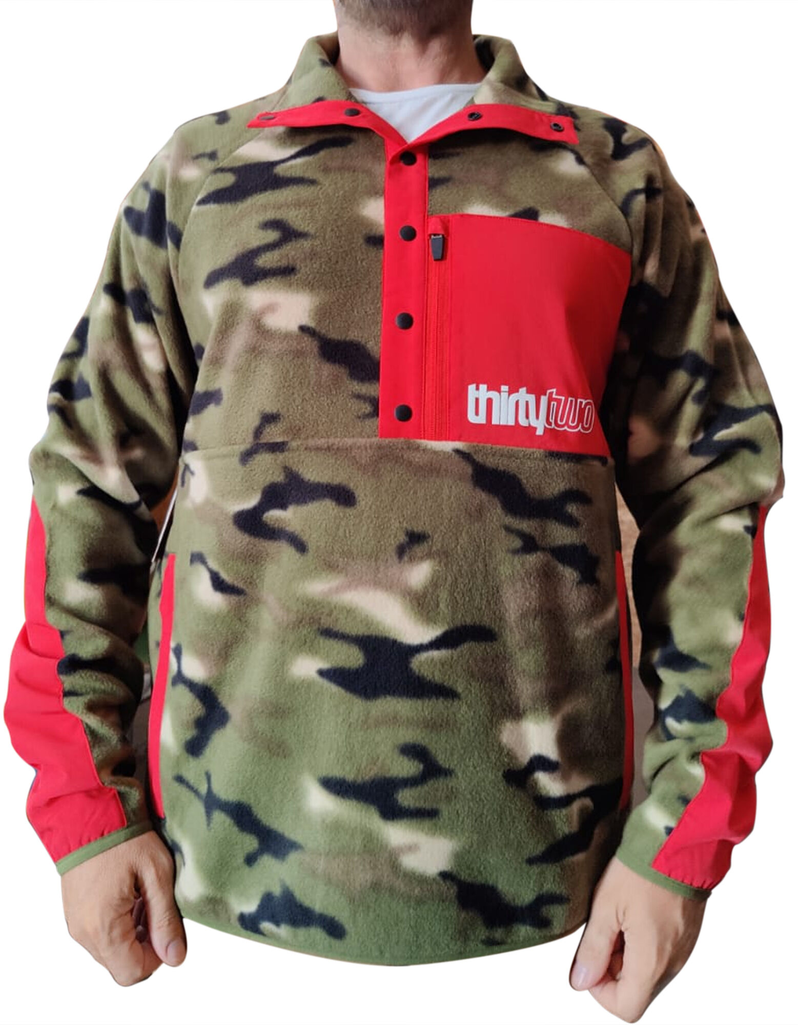 THIRTYTWO REST STOP ANORAK CAMO L