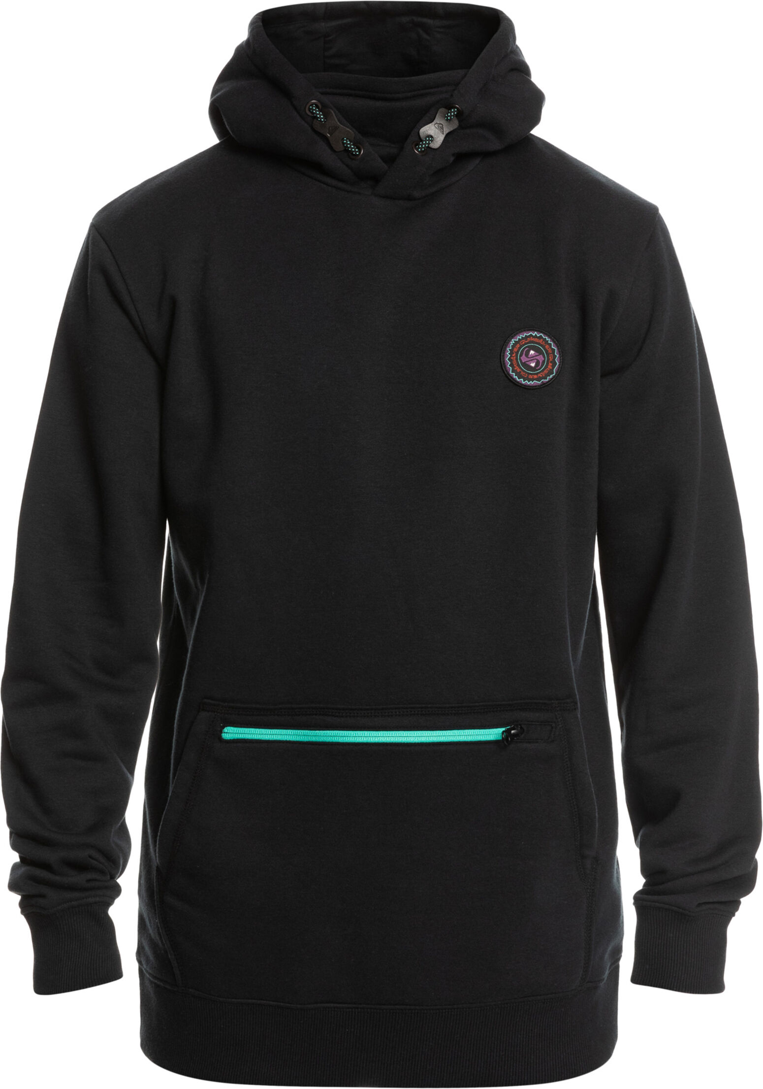 Quiksilver BIG LOGO TECH HOODIE TRUE BLACK S