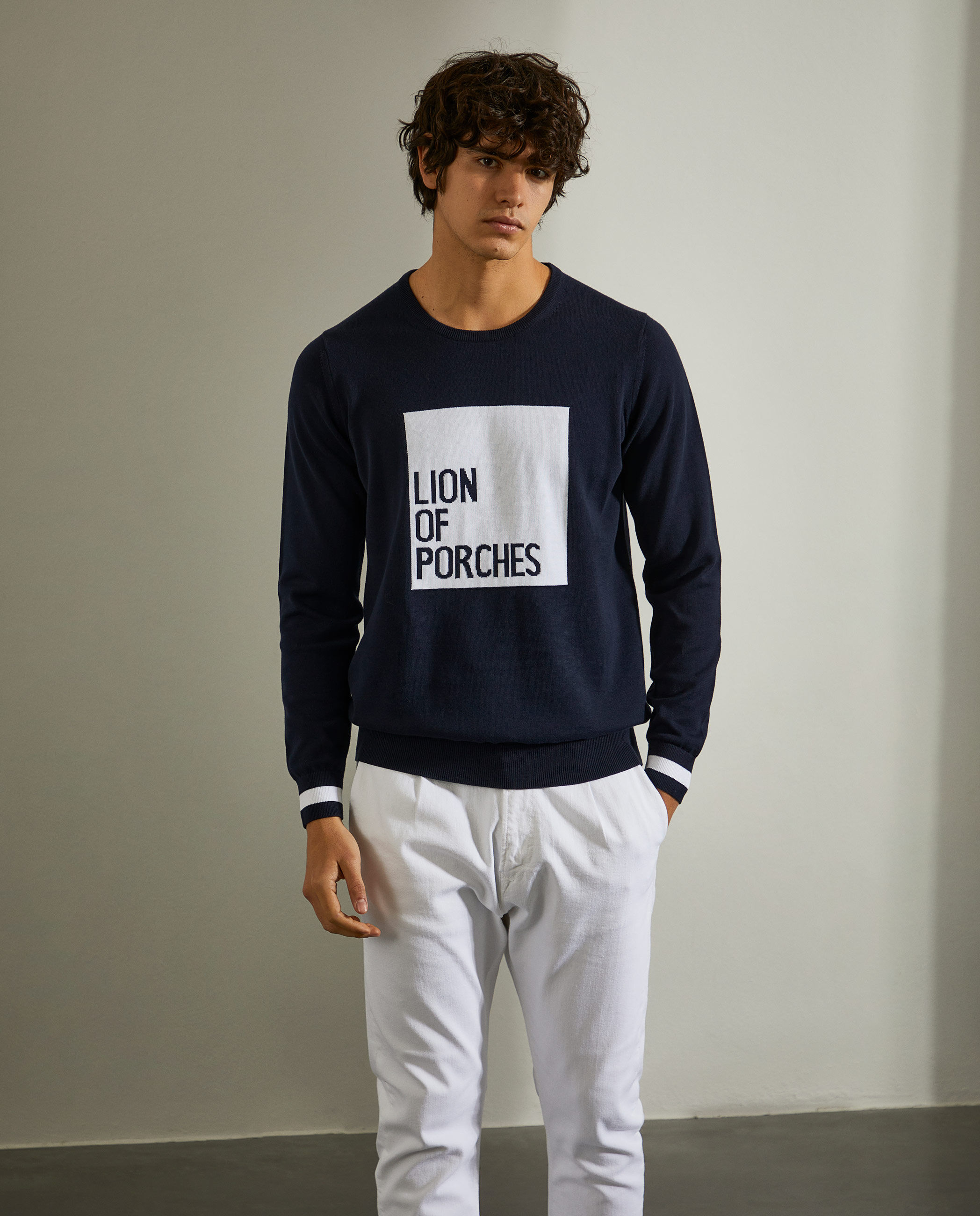 Lion of Porches Jersey Navy