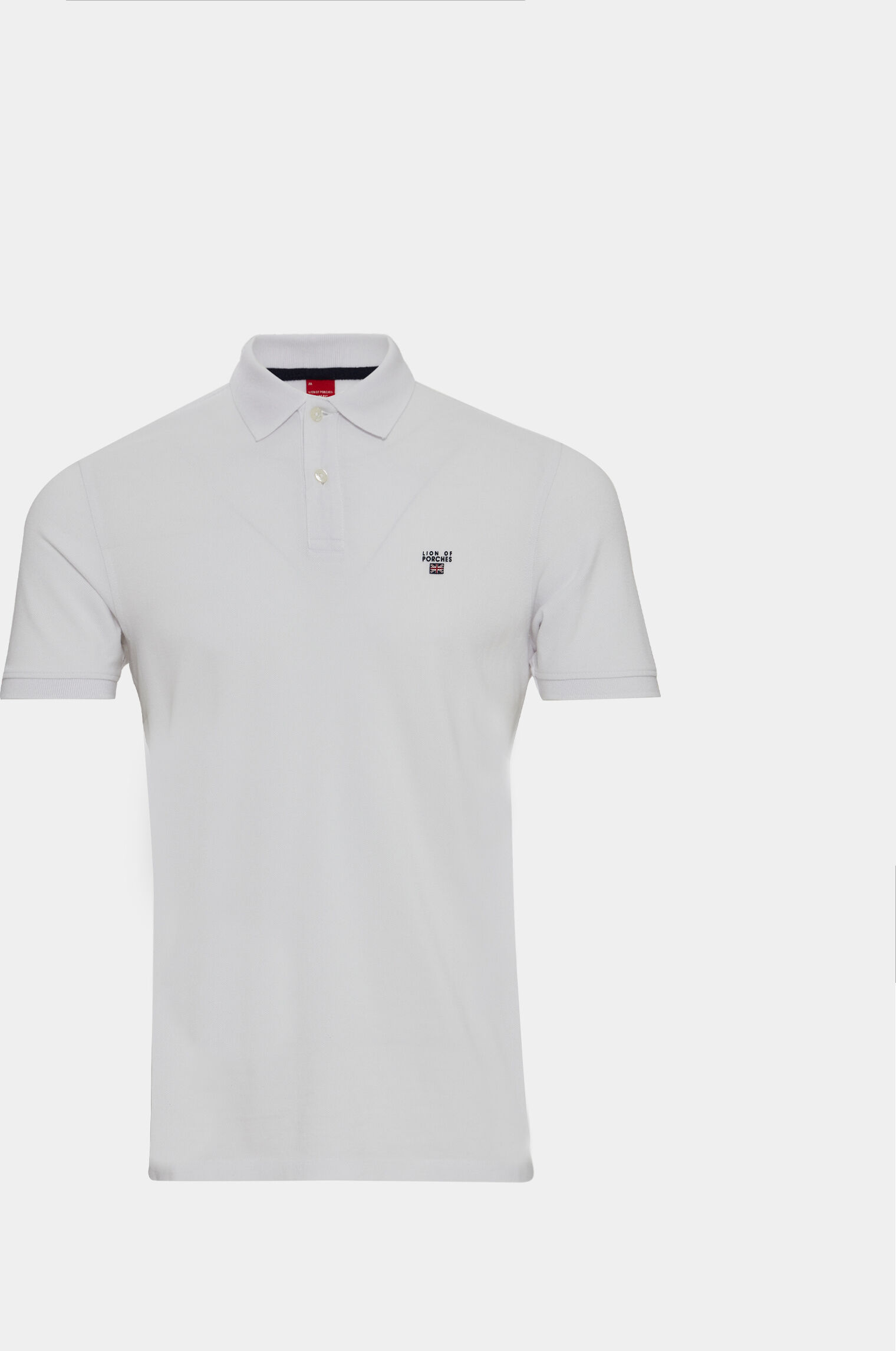 Lion of Porches Polo slim fit Blanco