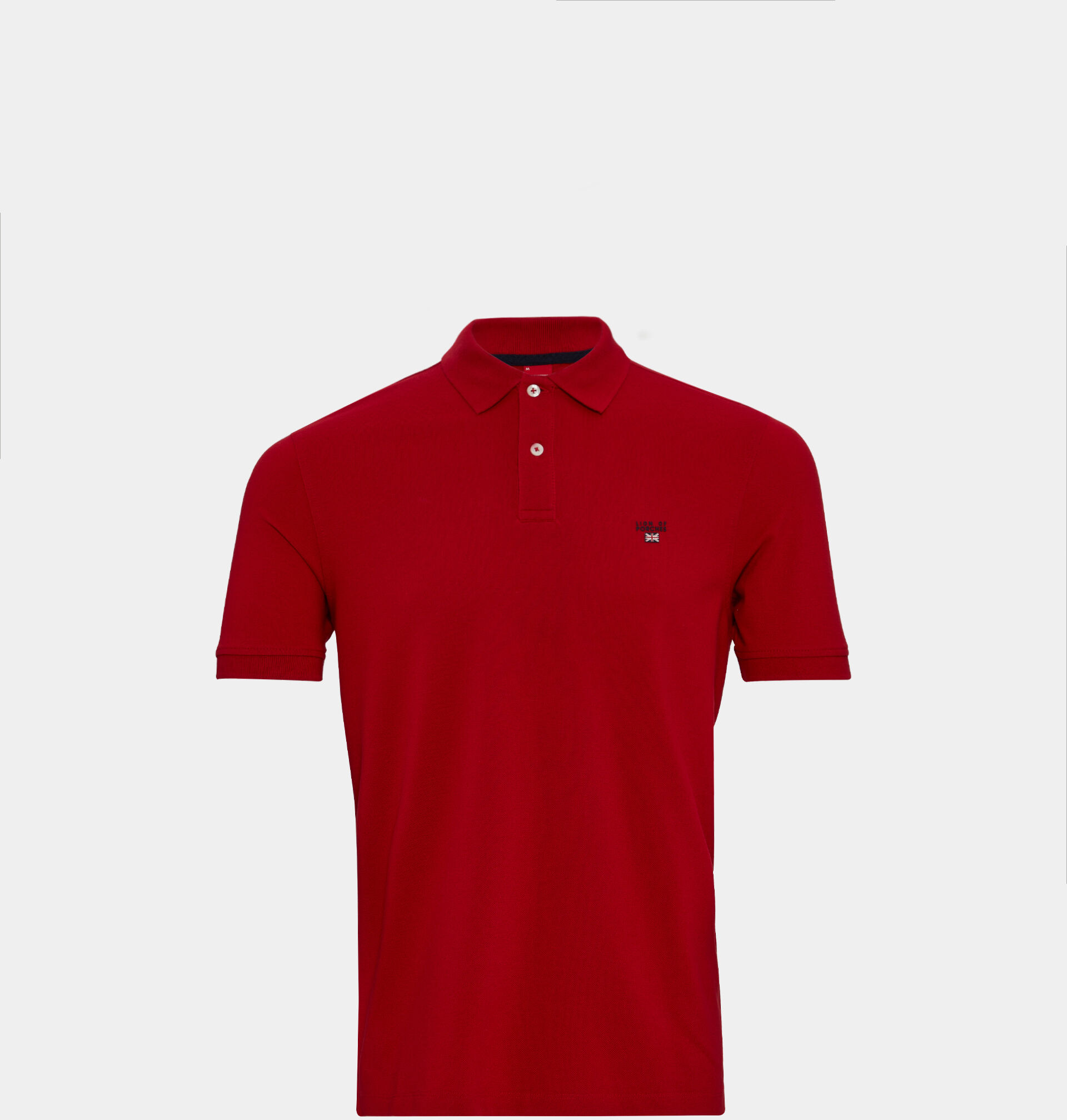 Lion of Porches Polo slim fit Rojo