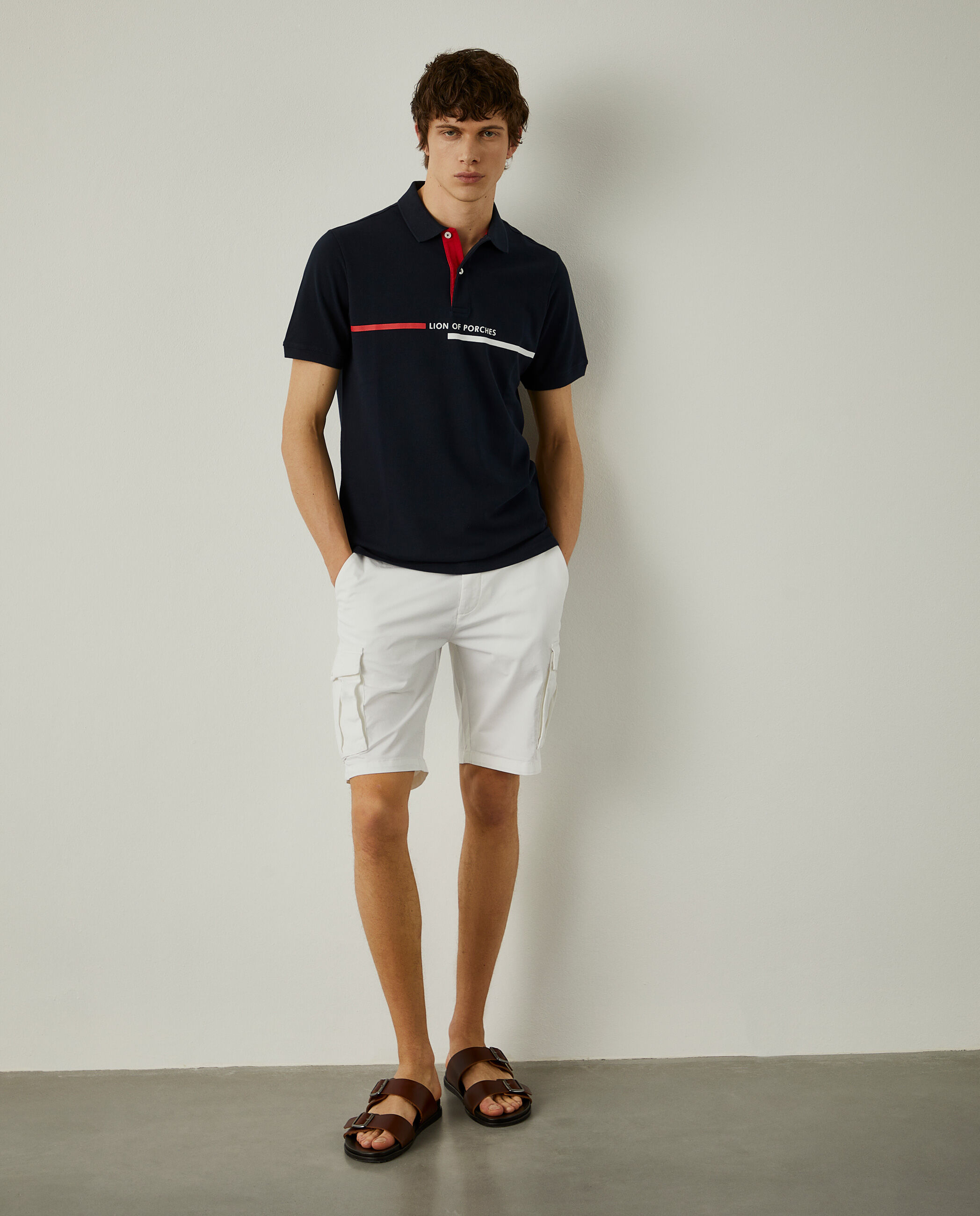 Lion of Porches Polo piqué Navy