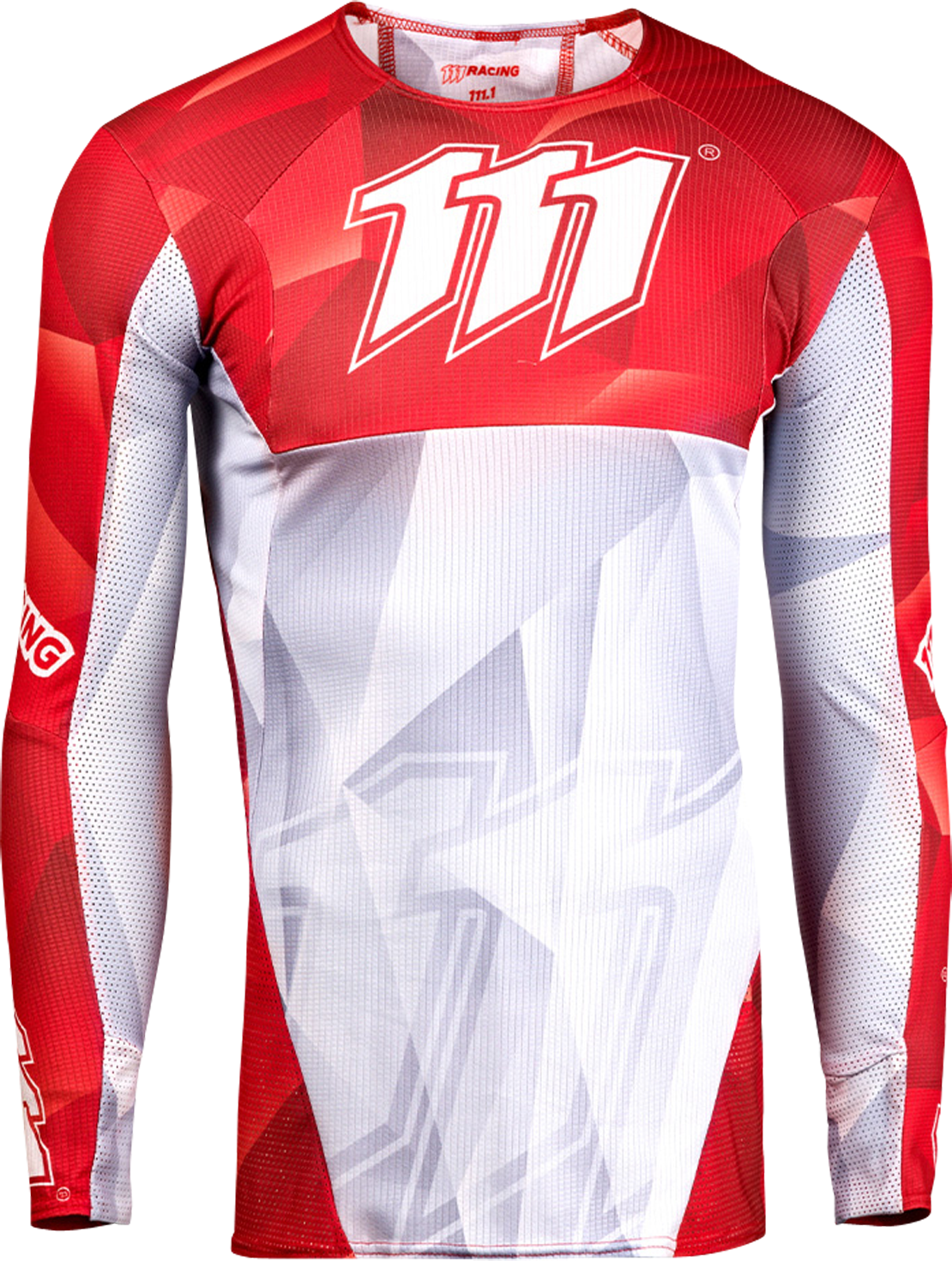 111Racing Camiseta de Cross  111.3 Rojo Intenso