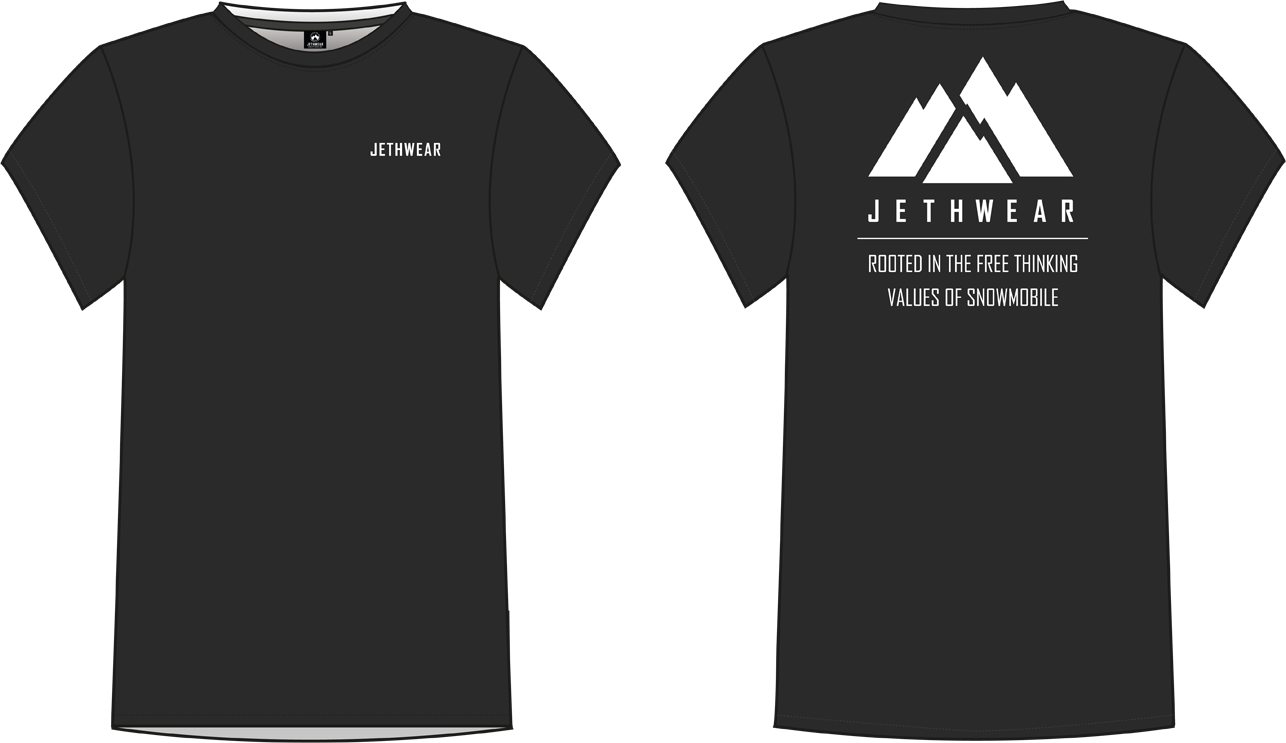 JETHWEAR Camiseta  Mountain Negra