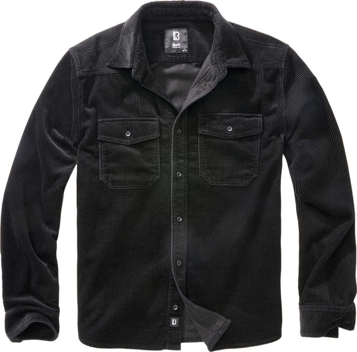 Brandit Camisa de Pana  Classic Negra