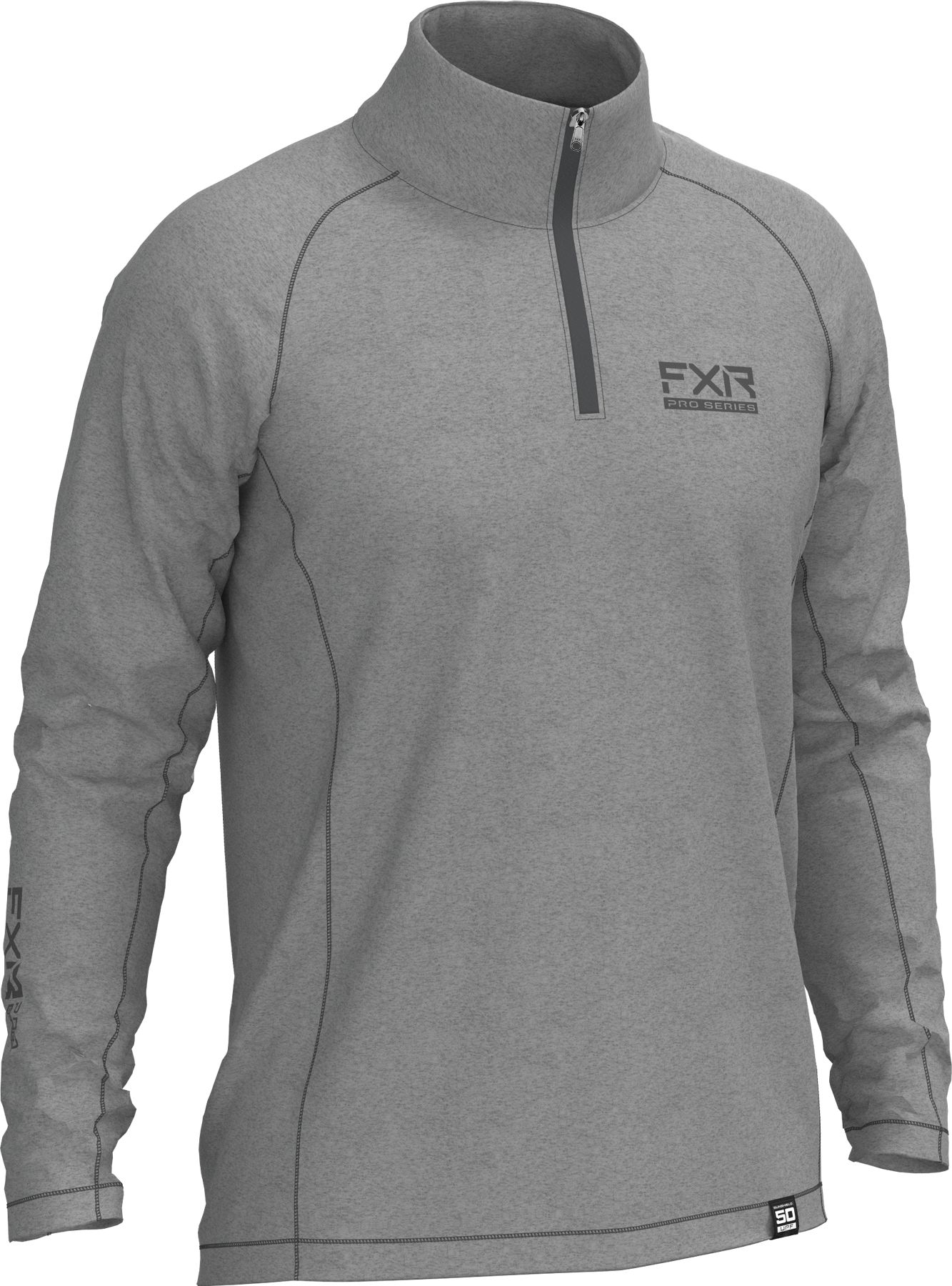 FXR Camiseta  Tournament UPF Long Sleeved Gris Jaspeado-Carbón