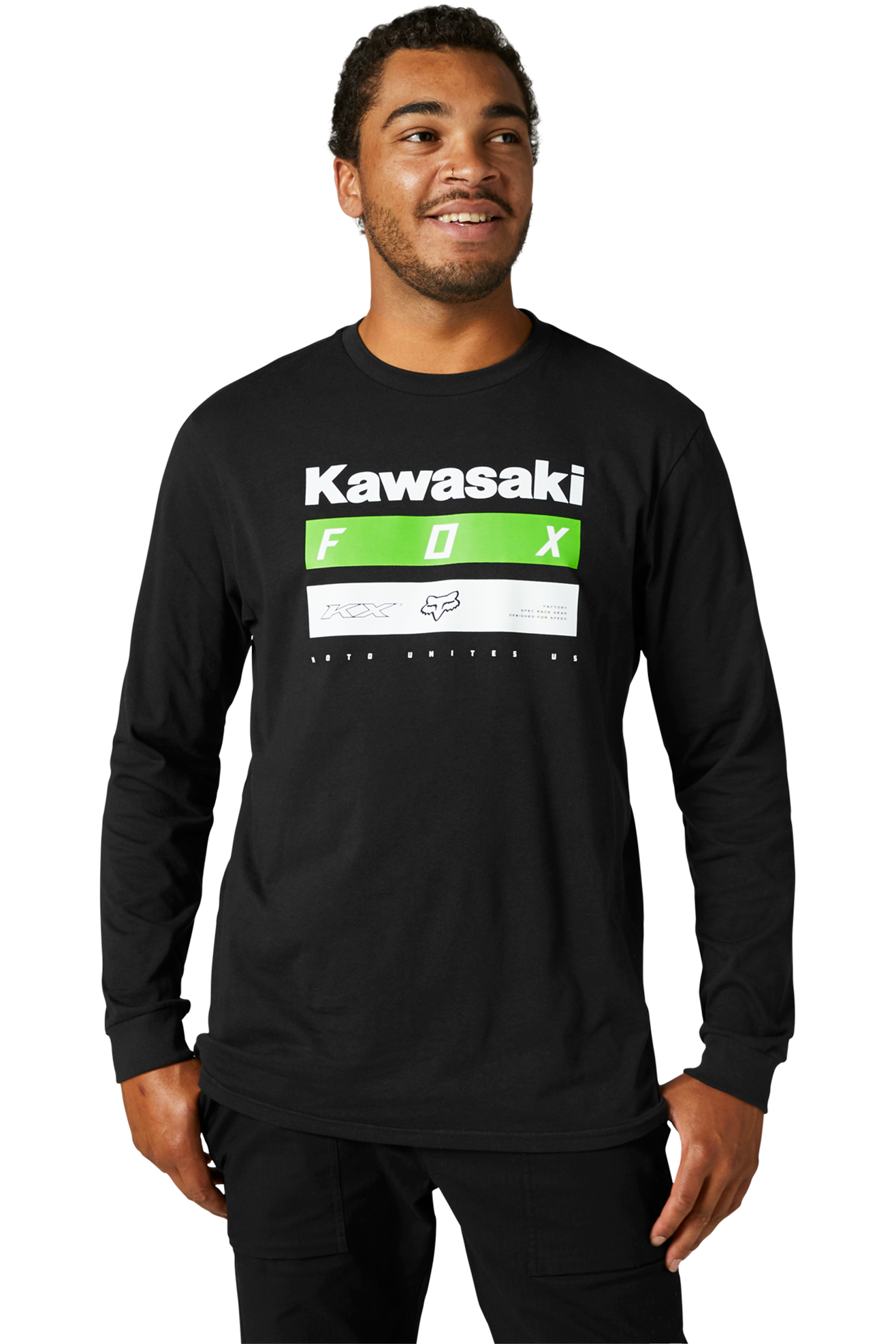FOX Camiseta  Kawi Stripes LS Premium Negra
