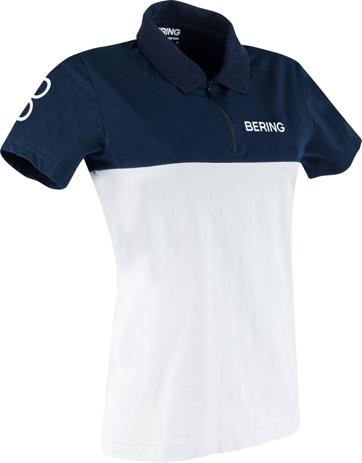 Bering Polo Mujer  Blanco-Azul Marino