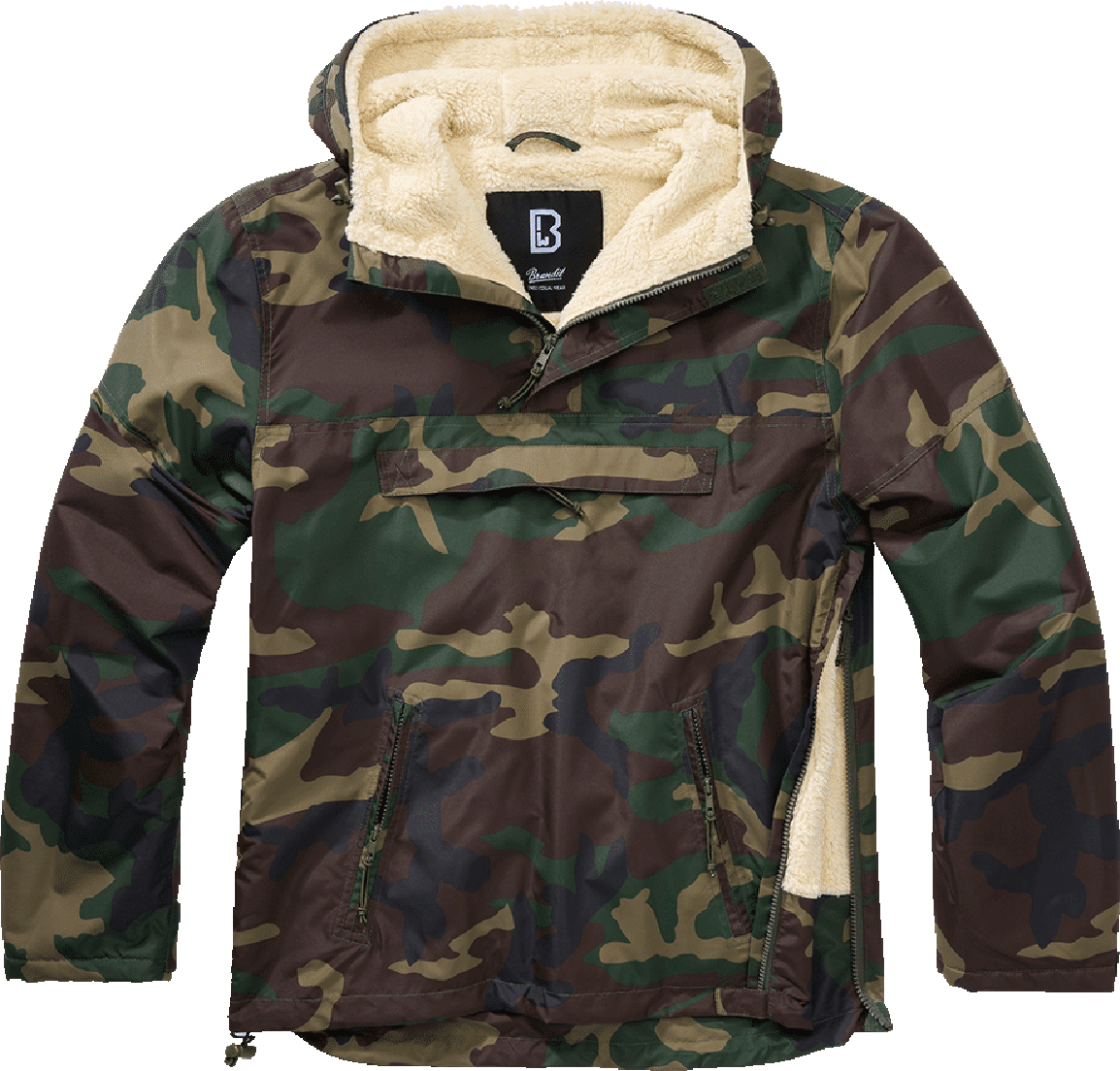 Brandit Chaqueta  Windbreaker Sherpa Bosque