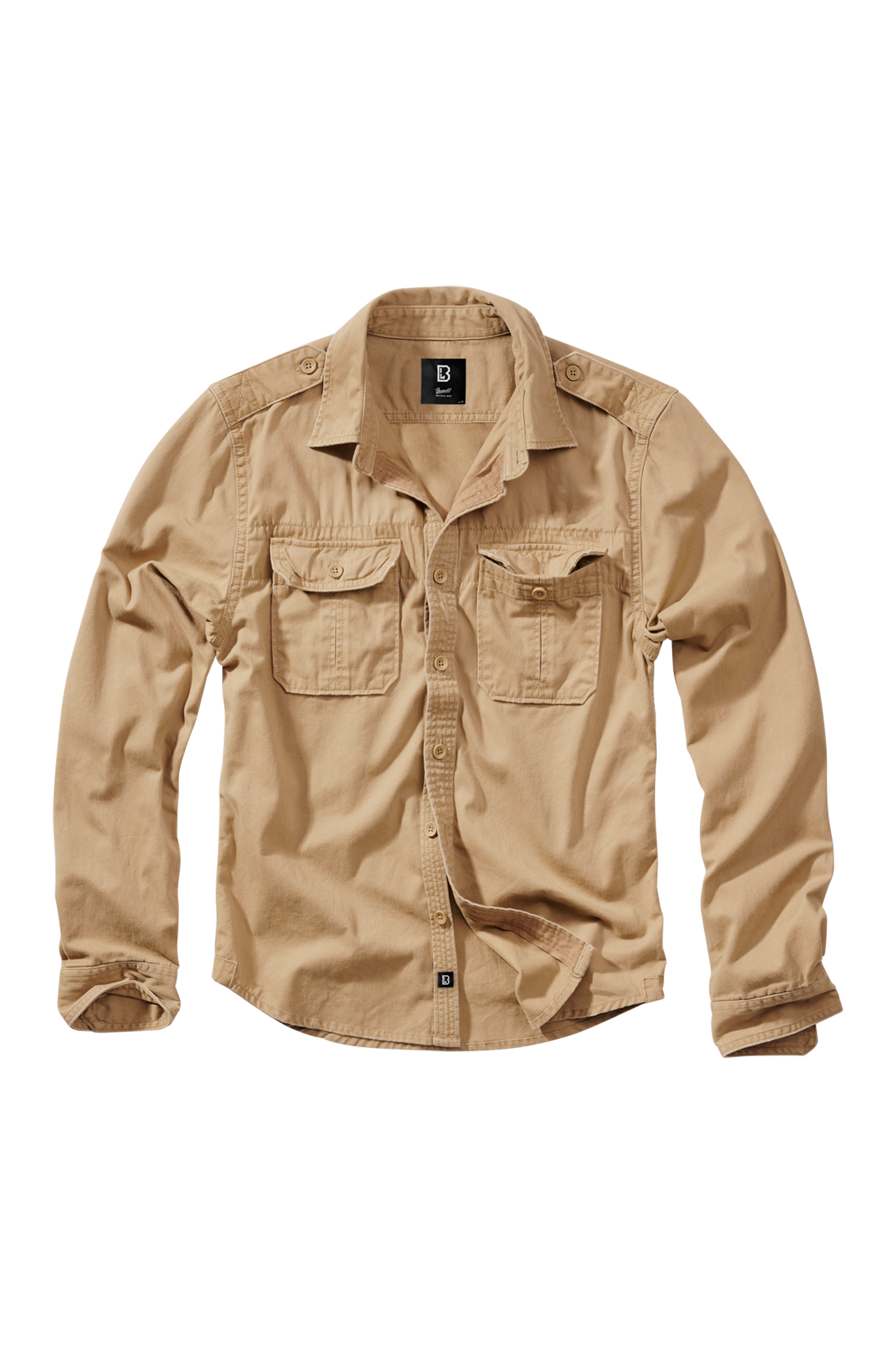 Brandit Camisa  Vintage Camel