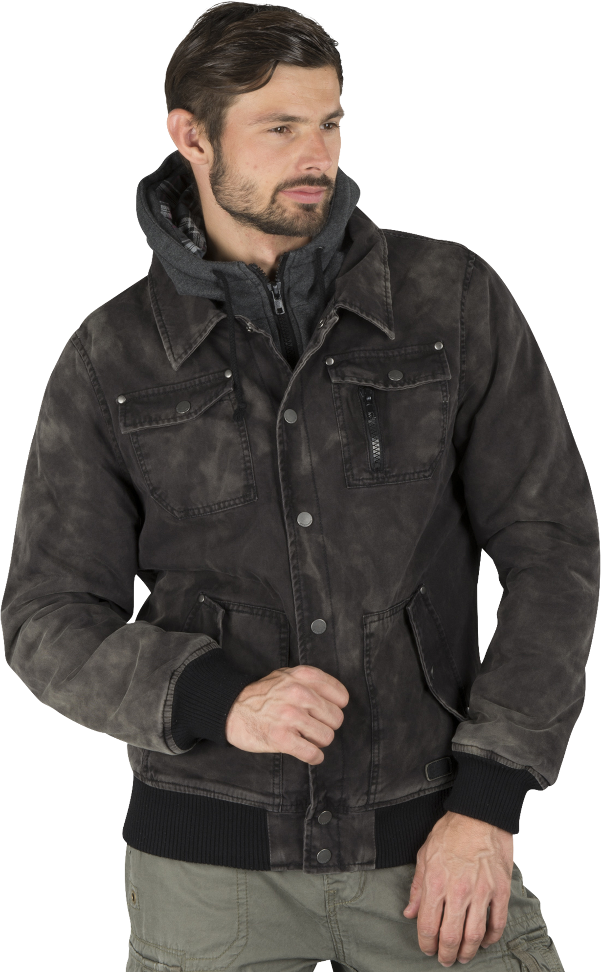 Brandit Chaqueta  Dayton + Sudadera Negra