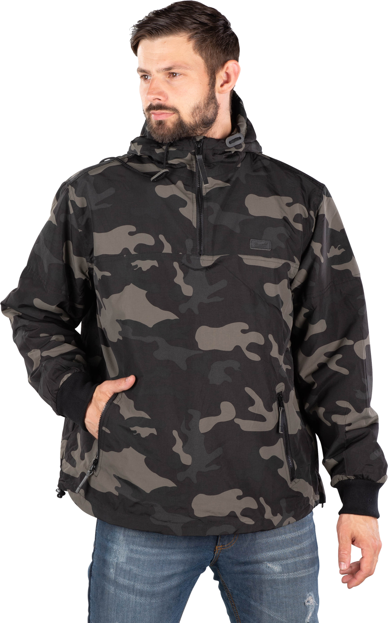 Brandit Chaqueta  Luke Windbreaker Camuflaje oscuro