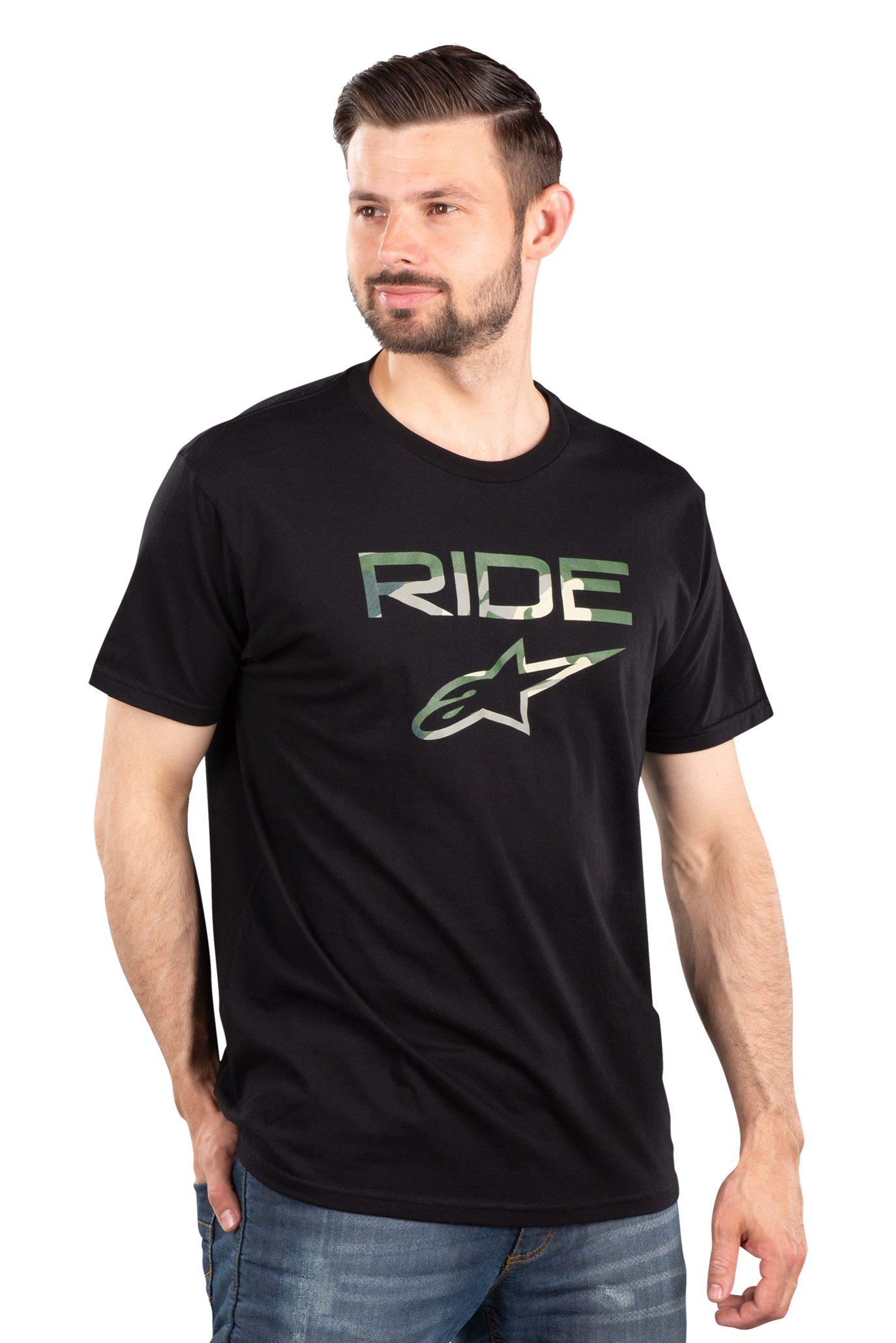 Alpinestars Camiseta  Ride 2.0 Camo Negra