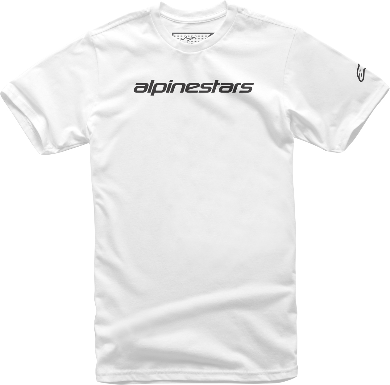 Alpinestars Camiseta  Linear Wordlmark Blanca-Negra