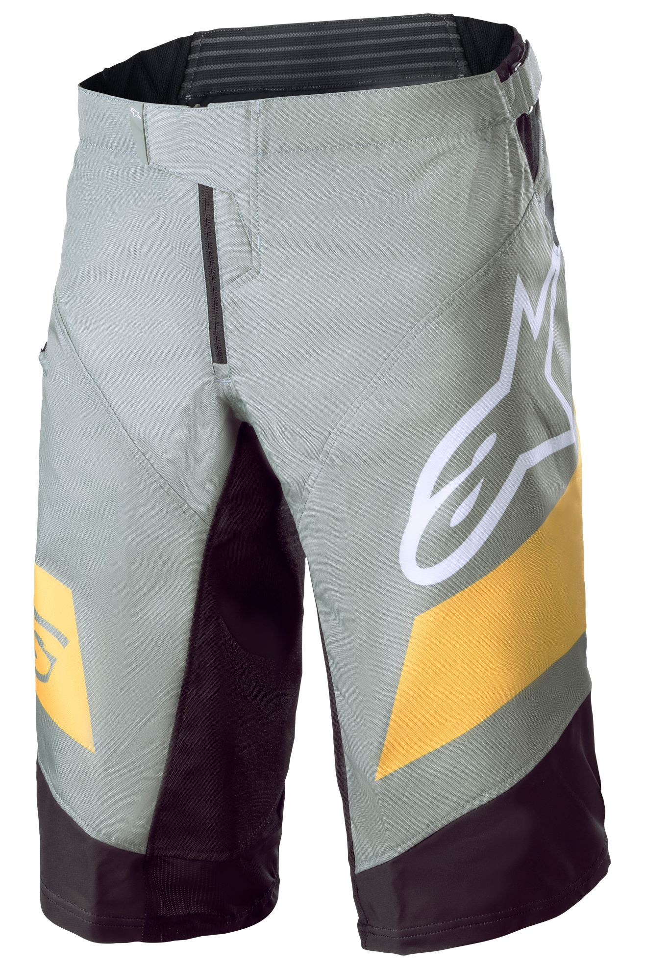 Alpinestars Shorts de Bici de Montaña  Racer Verde-Acero-Amarillo
