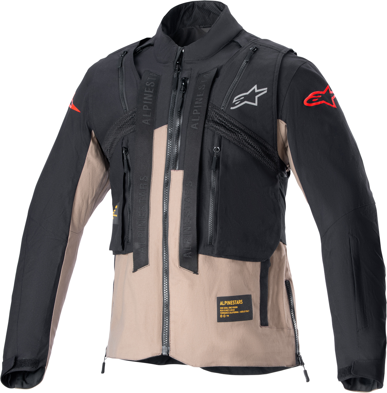 Alpinestars Chaqueta  Techdura Negro-Marrón Hueco