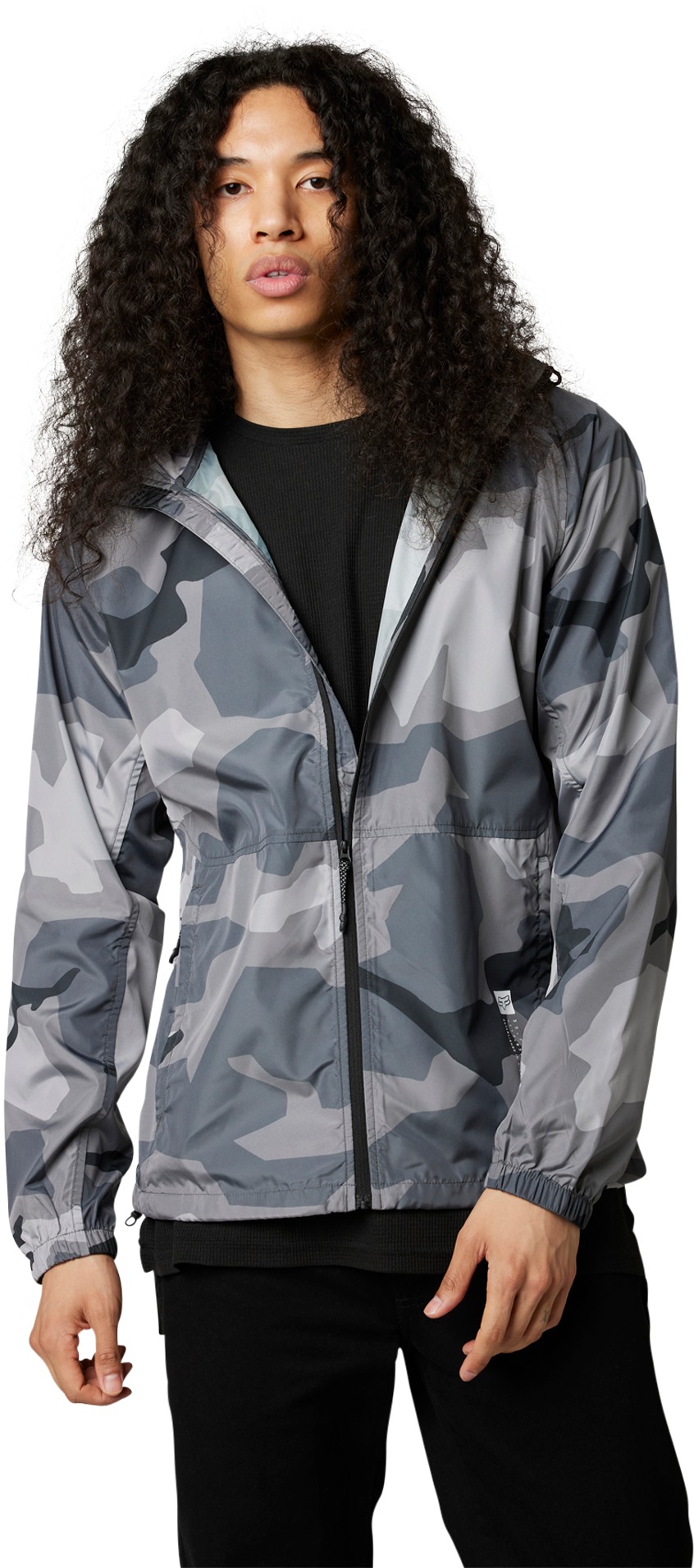 FOX Chaqueta  Geology Camo Cortavientos Negro Camuflaje