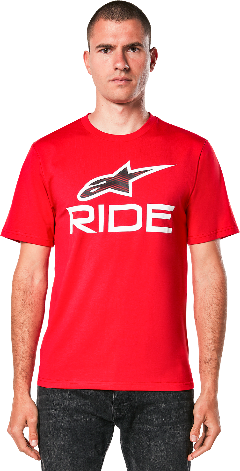 Alpinestars Camiseta  Ride 4.0 CSF Rojo-Blanco-Negro