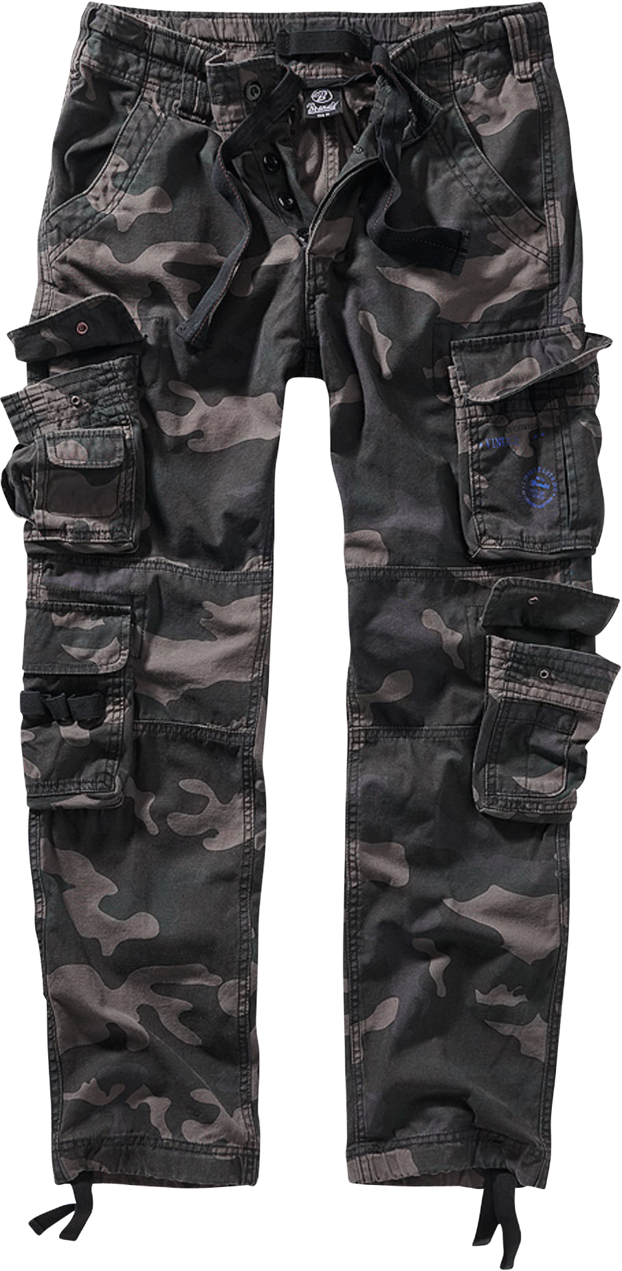 Brandit Pantalones  Pure Slim Fit Camuflaje Oscuro