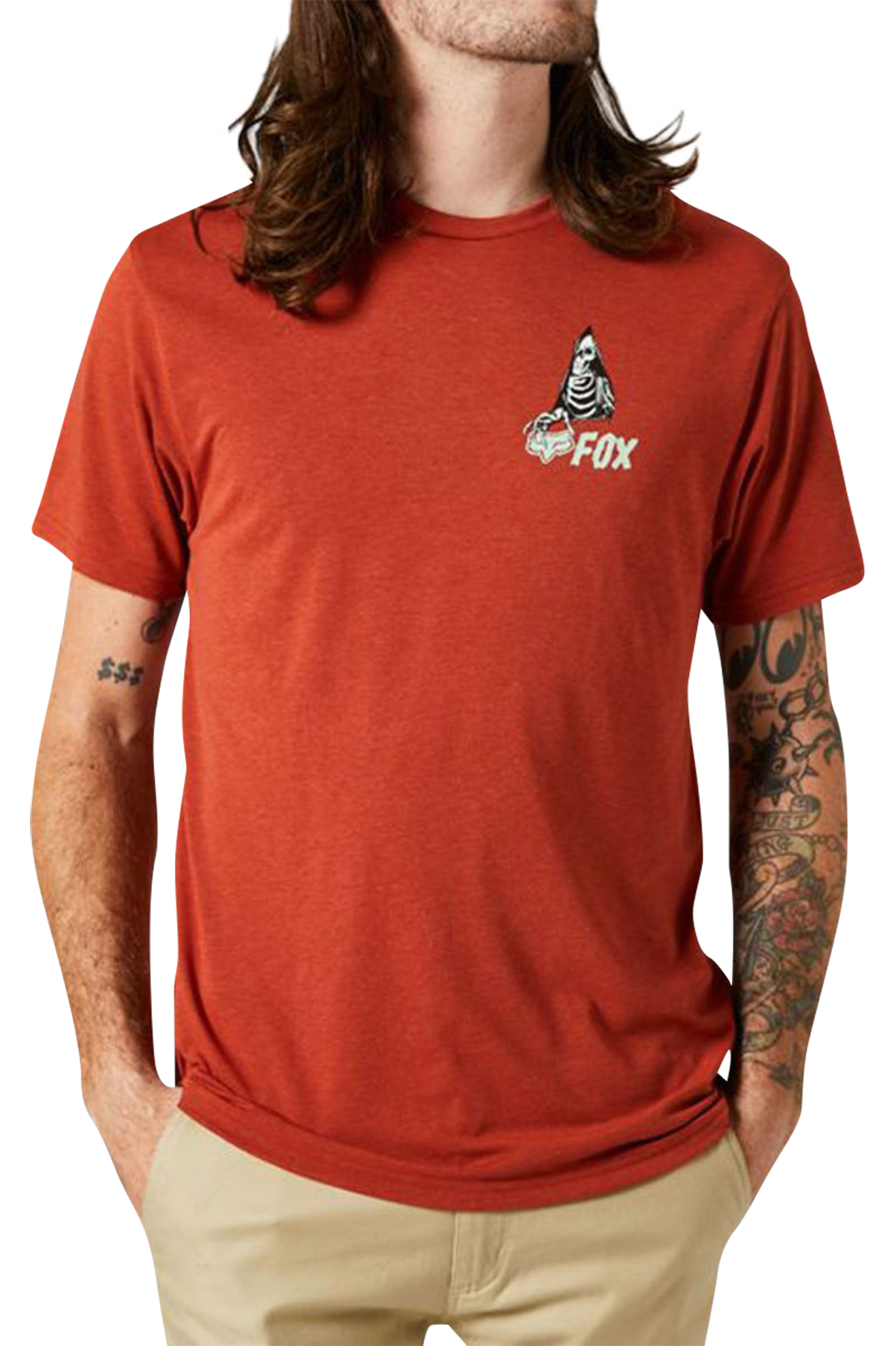 FOX Camiseta  IN SEQUENCE SS TECH Rojo Arcilla