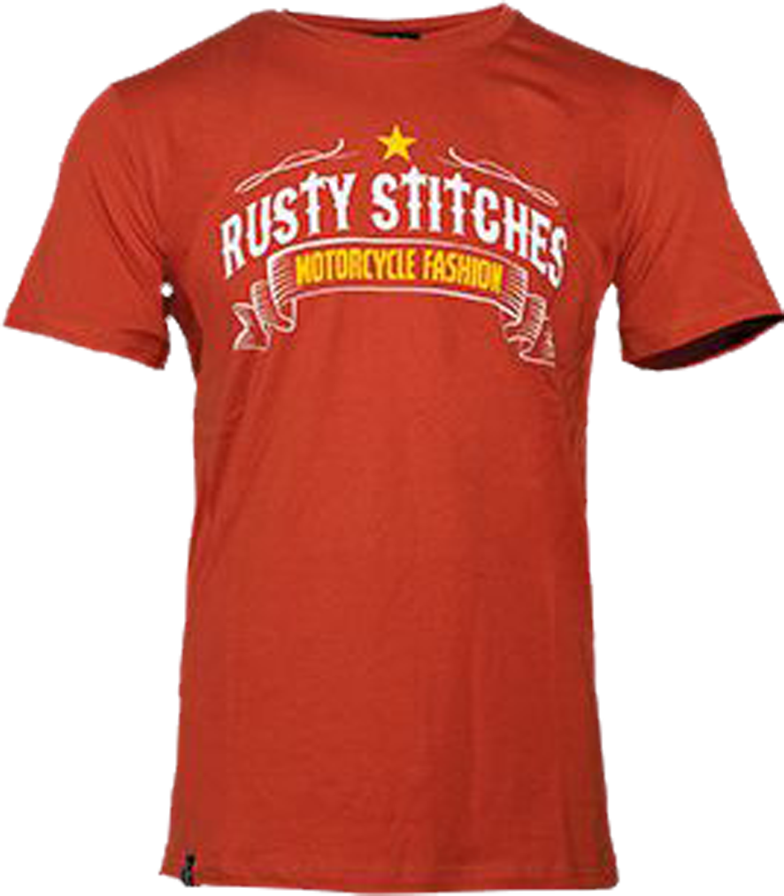 Rusty Stitches Camiseta  #103 (Rusty Red) Multi