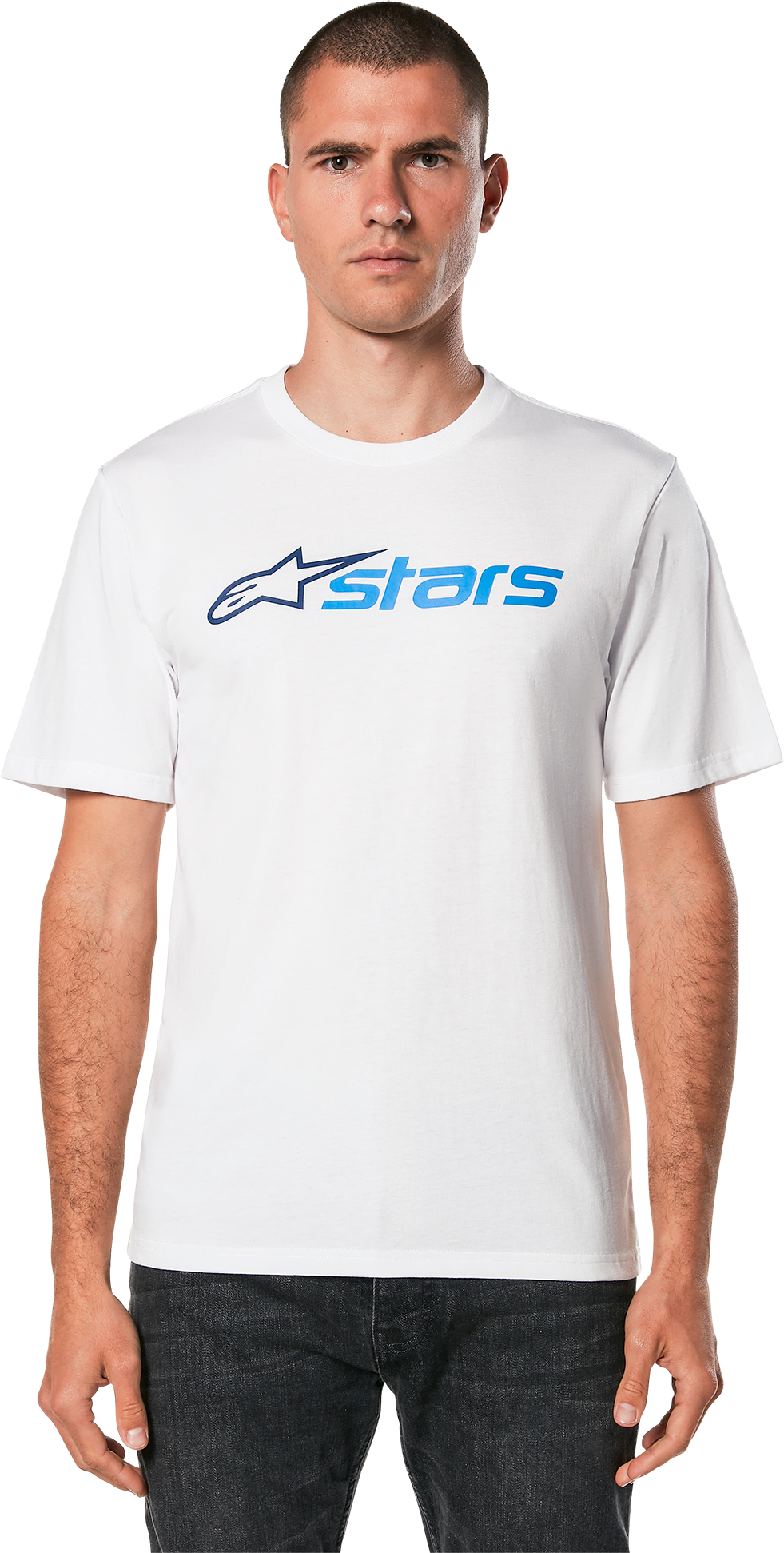 Alpinestars Camiseta  Blaze 2.0 CSF Blanco-Azul Marino-Azul