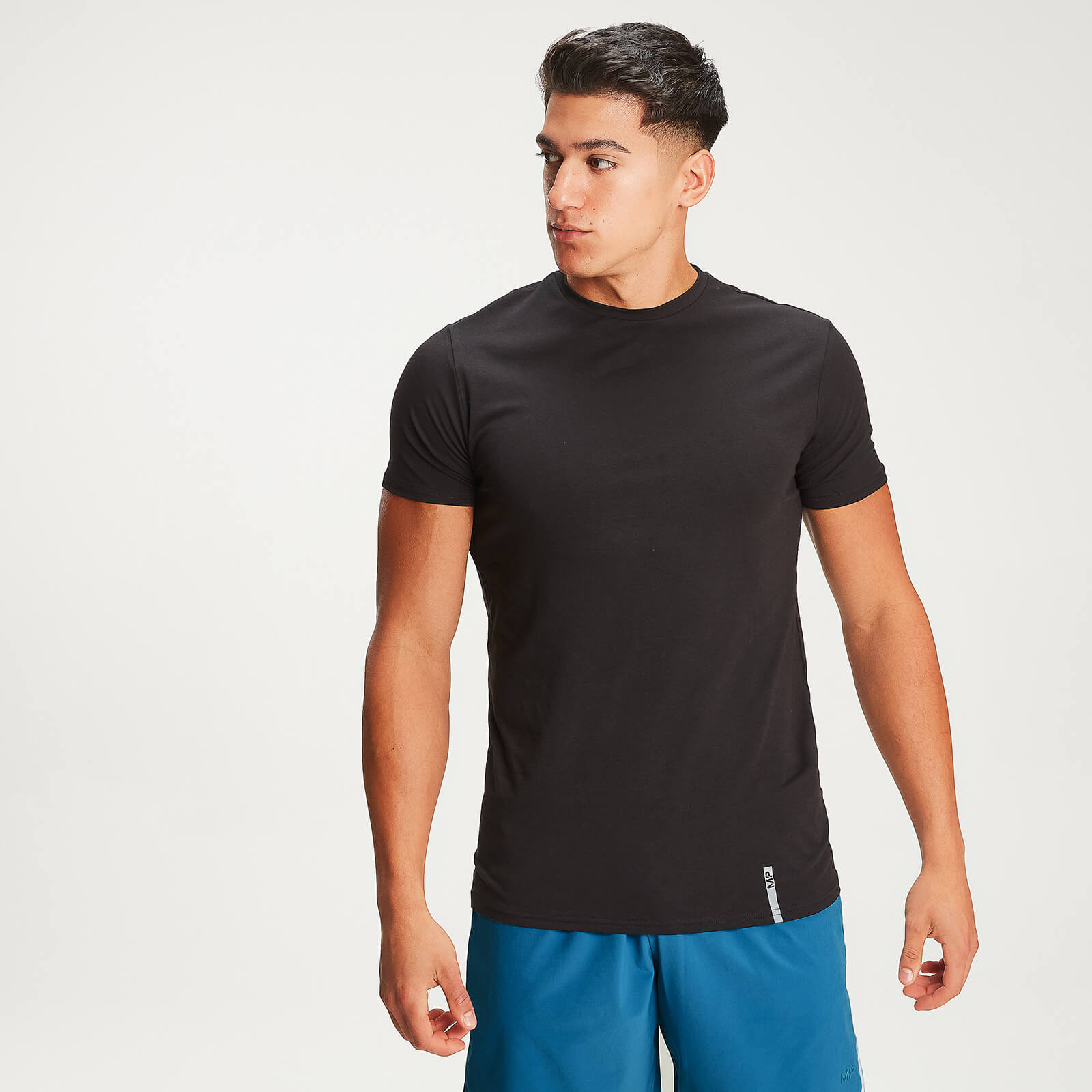 Mp Camiseta de cuello redondo clásico Luxe para hombre de  - Negro - XXS