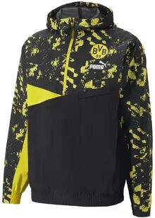 Puma BVB - Sudadera hombre black/cyber yellow