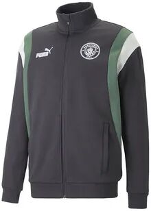 Puma MCFC ARCHIVE - Sudadera hombre flat dark gray/deep forest