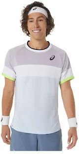 Asics MATCH SS - Camiseta hombre violet/soft sky