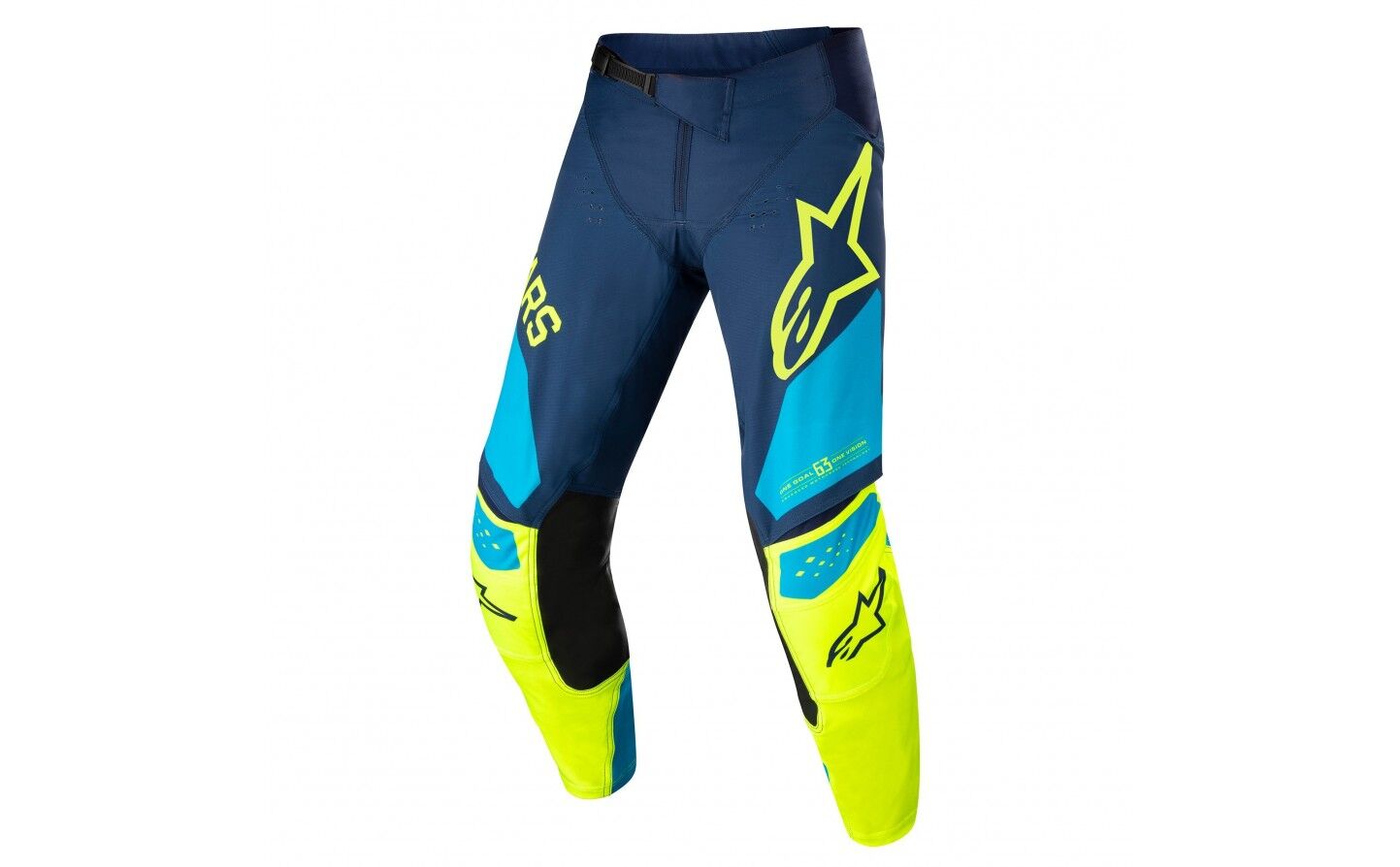 Pantalón Alpinestars Techstar Factory Azul Amarillo  3721022-7557