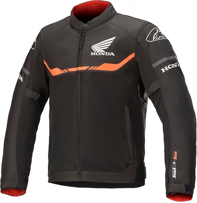 Chaqueta Alpinestars Honda T-Sps Air Negro Brillo Rojo  3300421-1303