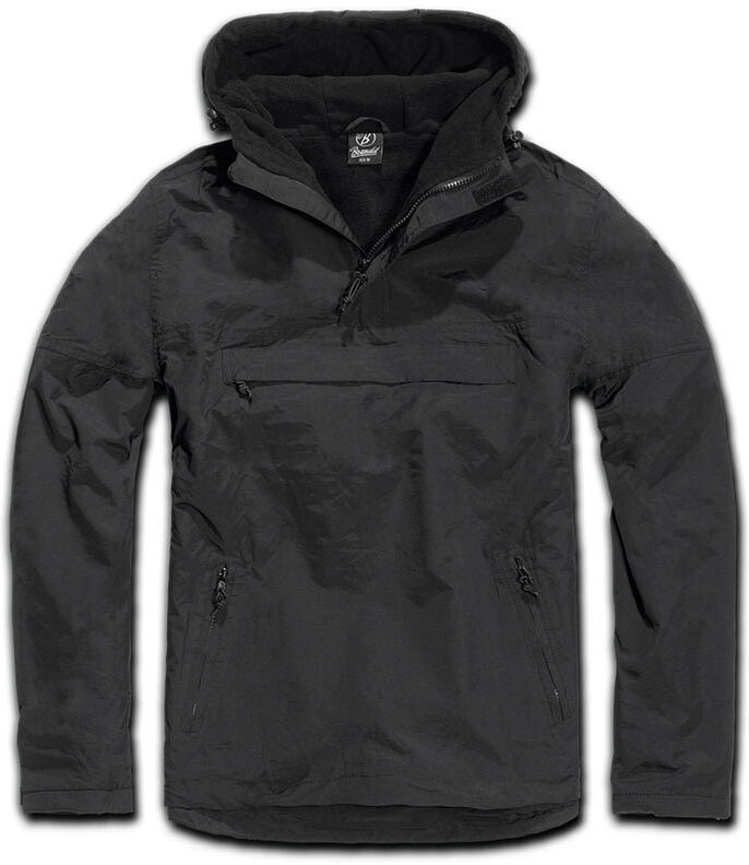 Brandit Windbreaker Chaqueta - Negro Gris (3XL)