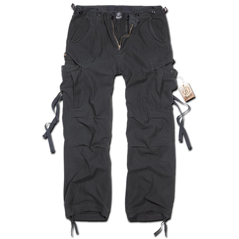 Brandit M-65 Vintage Pantalón - Negro (L)