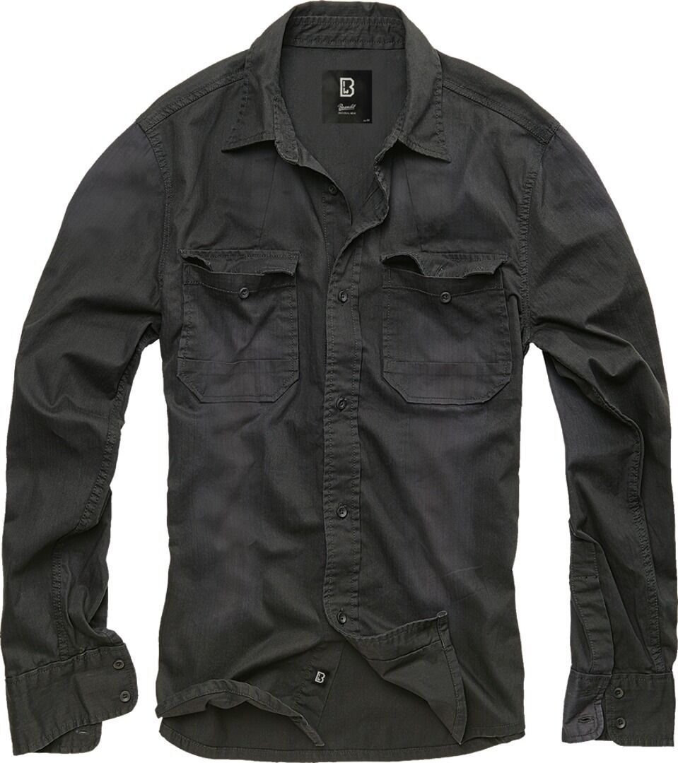 Brandit Hardee Camisa - Negro (XL)