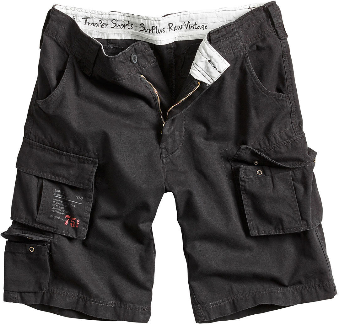 Surplus Trooper Pantalones cortos - Negro (4XL)