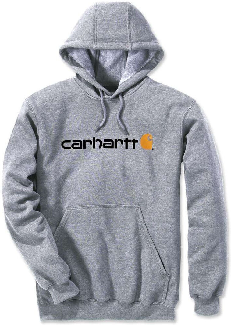 Carhartt Signature Logo Midweight Sudadera con capucha - Gris