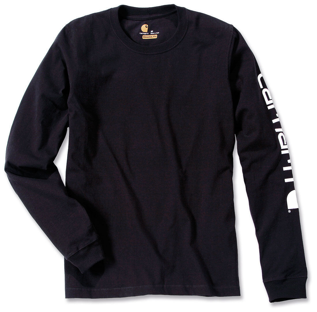 Carhartt Logo Longsleeve - Negro (2XL)